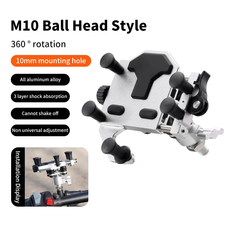 Suporte de Celular para Motos – 2025 | Giro 360° e Antivibração