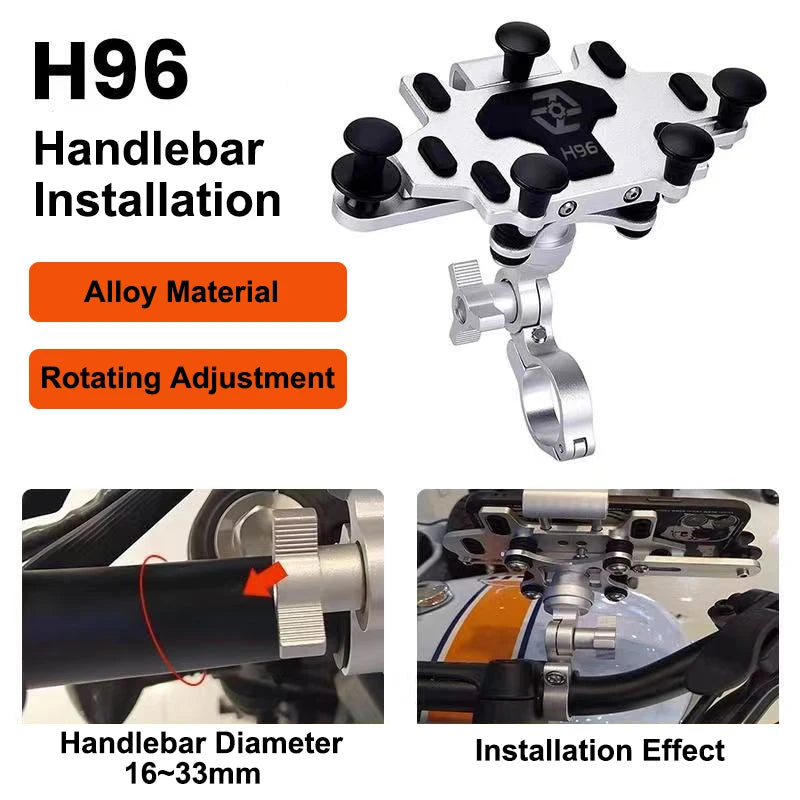 Suporte para Moto com Absorção de Impacto