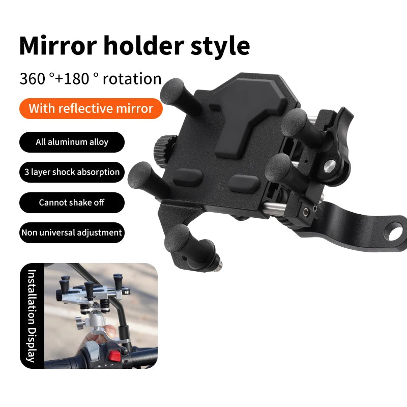 Suporte de Celular para Motos – 2025 | Giro 360° e Antivibração