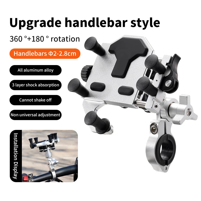 Suporte de Celular para Motos – 2025 | Giro 360° e Antivibração