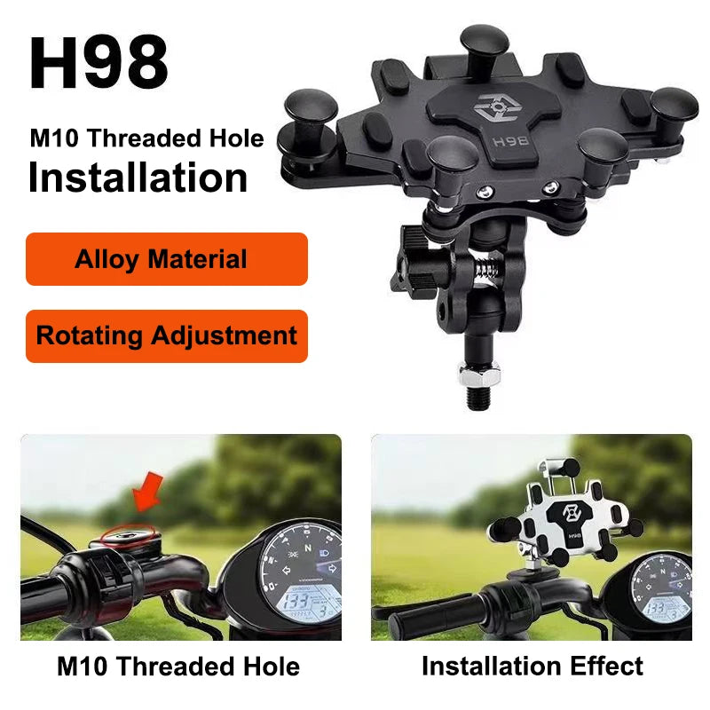 Suporte para Moto com Absorção de Impacto