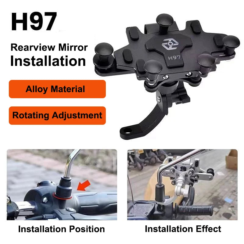 Suporte para Moto com Absorção de Impacto