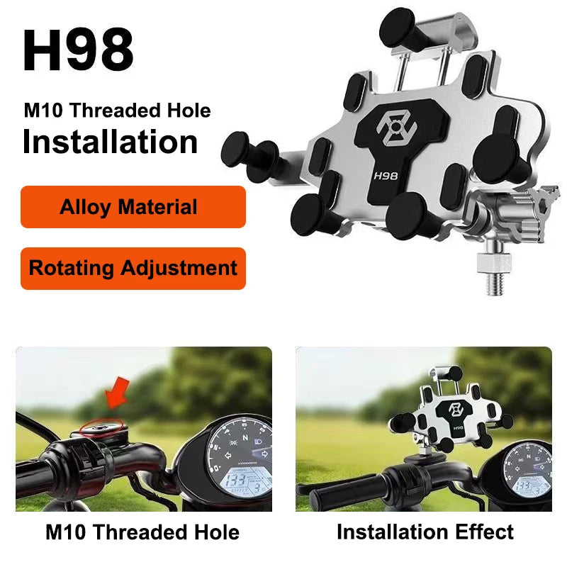 Suporte para Moto com Absorção de Impacto